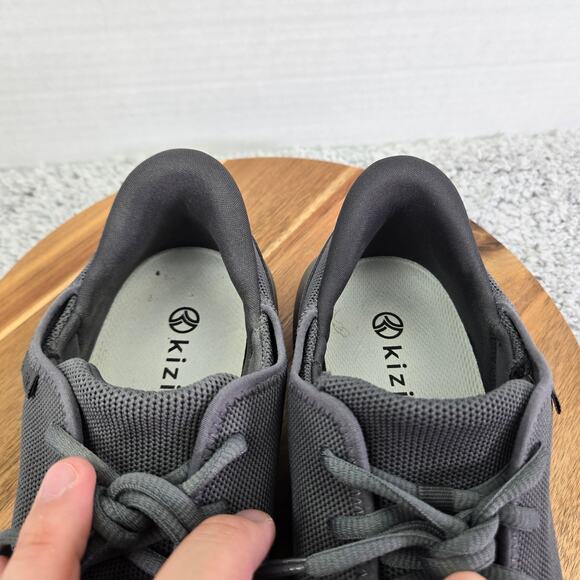 Kizik Madrid Eco-Knit Graphite Gray Hands-Free Casual Slip On Sneaker Mens 9 - Picture 12 of 15